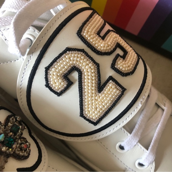 Gucci new ace sneakers with removable patch women size 40 - Picture 4 of 7